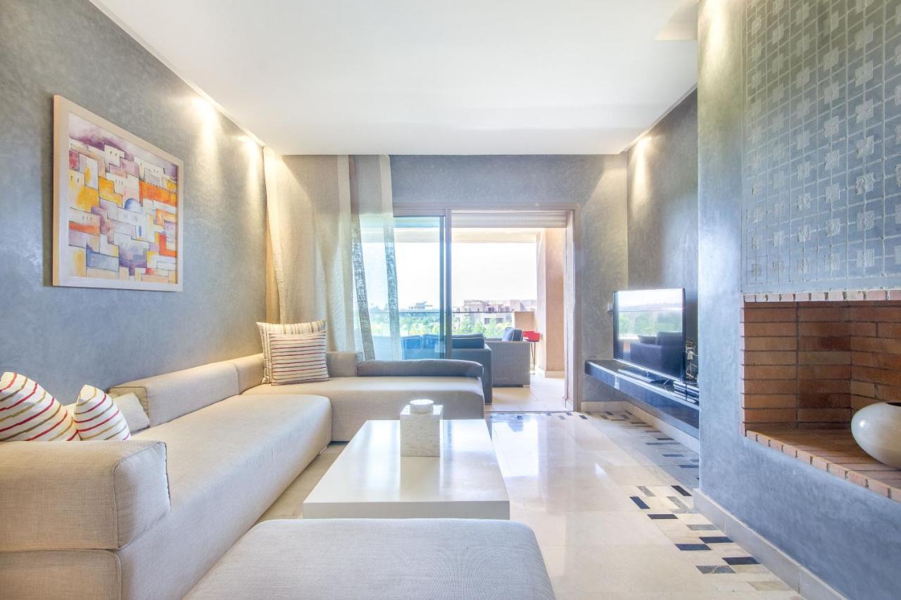 Ferienwohnung Lumineux Et Vue Degagee Sur Piscine A Prestigia Marrakesch Exterior foto